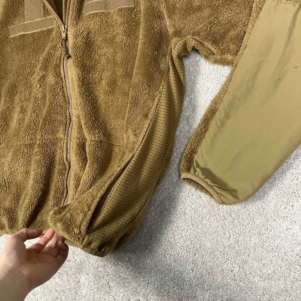 Rothco Jacket Mens Small Coyote Brown ECWCS Gen III Level 3 Fleece Full Zip - Picture 8 of 15